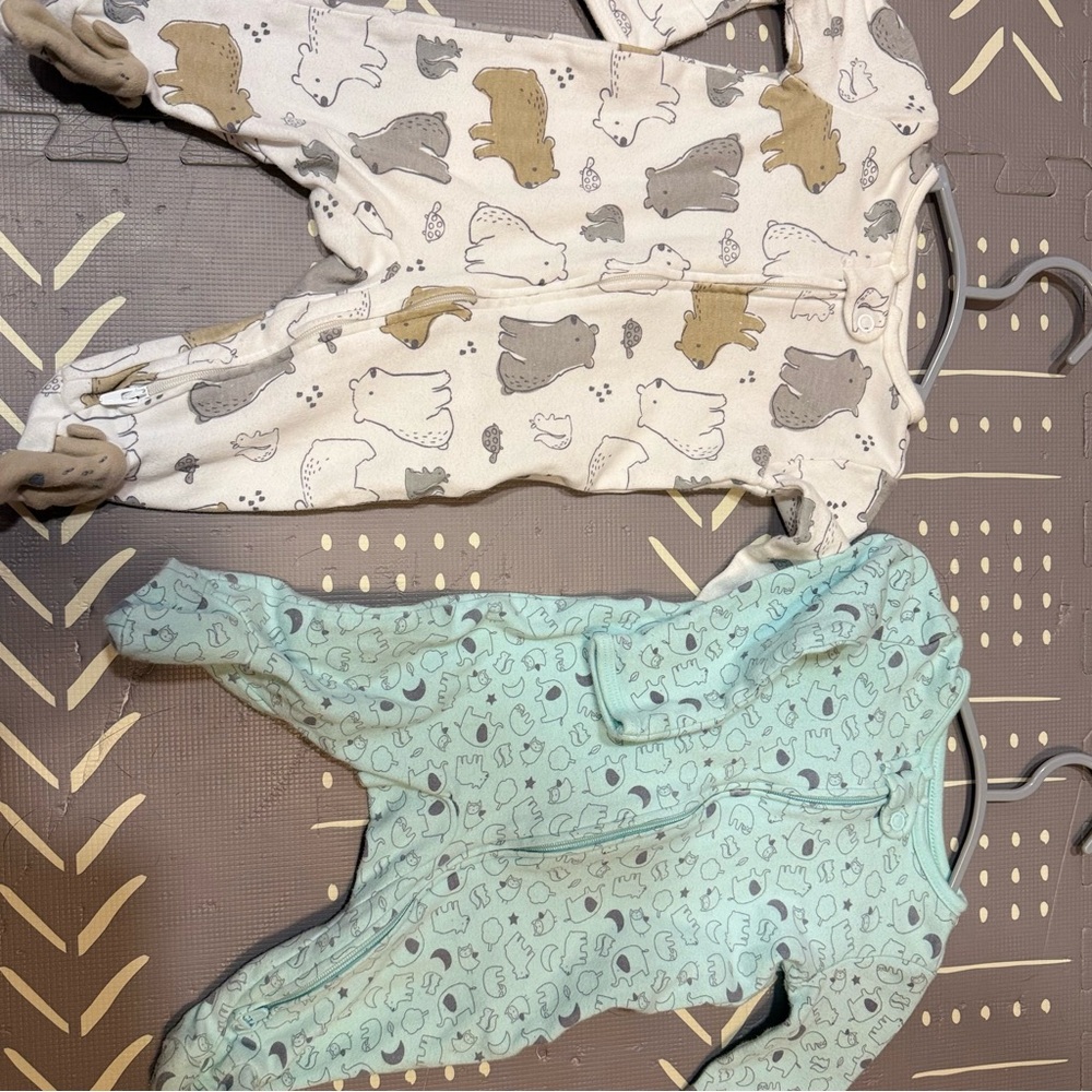 Adorable Animal Print Kids Footies